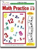 CARSON DELLOSA MATH PRACTICE GR. 1-2W/ 96 FLASH CARDS KELLY WINGATE