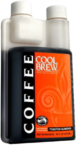 Cool Brew® Fresh Coffee Concentrate - Toasted Almond 16oz - Make Iced Coffee or Hot... by New Orleans Coffee Company