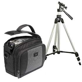 Pro Power Photo and Video KIT - High-quality light weight Tripod and Camcorder / Digital Camera Bag for SONY Including CCD-TR500 DCM-M1 DCR-SC100 PLM-100 GV-D800 DSR-PD100 GV-A500
