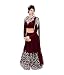 Sky Global Maroon Embroidered Georgette Semi-stitched Lehenga Choli (Lehnga_112_Free Size_Mroon) RS.599.00