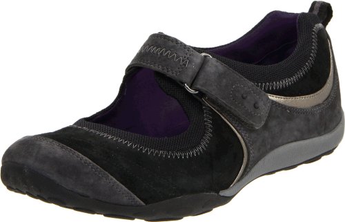 Clarks Women's Pipilo Mary Jane Flat,Black/Dark Grey,7 M US