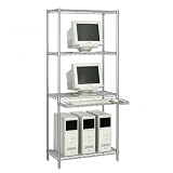 41EMIcYwpUL. SL160  Safco 5230SL Wire LAN Management System, 30w x 29d x 73h, Metallic Gray