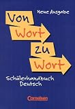 Produkt-Bild: Von Wort zu Wort - Alte Ausgabe 2001: Sch&uuml;lerhandbuch Deutsch: Flexibler Kunststoff-Einband