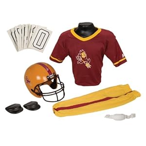 Franklin Sports NCAA Arizona State Sun Devils Deluxe Youth Team Uniform Set, Small