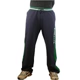 Triple 5 Soul - Mens blue and green Triple 5 Soul sweatpants. High quality urban pants with side entry pockets and logo design embroidered on the side seams.