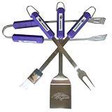 Siskiyou Sports  Baltimore Ravens 4 pc NFL BBQ Set