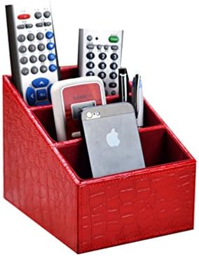 Vanzoe PU Leather Remote Control/Controller TV Guide/Mail/CD Organizer/Caddy/Holder