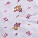 Fitted Pack N Play Sheet in Traditional Pink Print