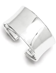 Sterling Silver 30mm Cuff Bangle Bracelet, Best Quality Free Gift Box Satisfaction Guaranteed