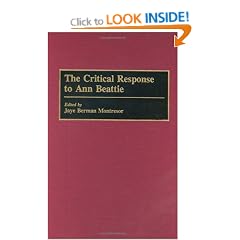 The Critical Response to Ann Beattie (Critical Responses in Arts & Letters)