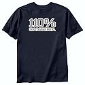 T-Shirt Navy Blue " 110% Santeria " Religion