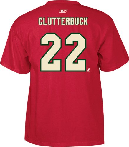 Minnesota Wild Reebok #22 Clutterbuck Short Sleeve Tee