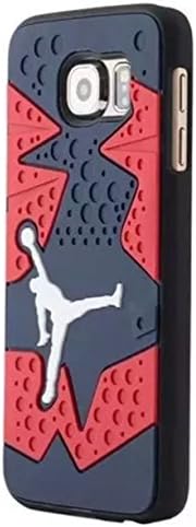 Samsung Galaxy S6 CASE,Shoes Showcase Jordan Samsung Galaxy S6 CASE,Michael Air Jordan For Samsung Galaxy S6 Case Cover 3D Sneaker Sole Rubber Red,and Blue
