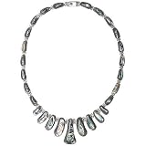 Sterling Silver Abalone Organic Necklace - Artisan Handcrafted in Mexico