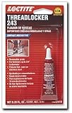 243 Blue Threadlocker Oil Resistant/Medium Strength, 6 ml. (37419)