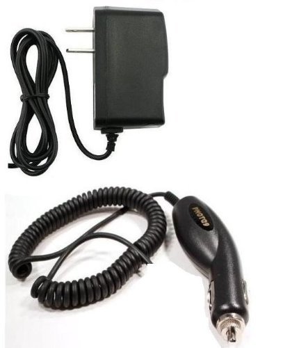 Car Kit Vehicle Charger + Home Wall Travel Battery Charger for AT&T ZTE F160 - ZTE R225 - Nice Cell Phone - Premium Combo Pack - BestCellBuy Brand