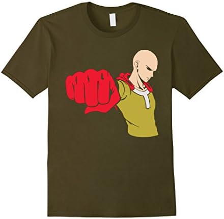 Men's One Punch Tshirt Large Olive
