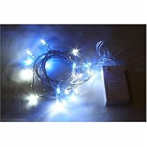 LED Fairy Lights Battery operated 20 White and Blue