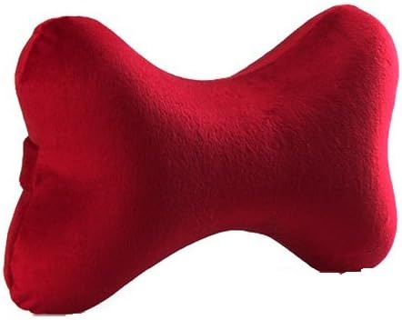 Travel Pillows Memory Foam Bone Shape Neck Pillows Head Support Car Air Seat Travel Cushion Gift Red 11.5'' X 7.5'' X 3.5'' 1 Pcs