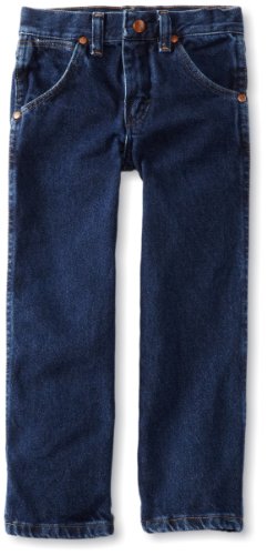 Wrangler Little Boys' Cowboy Cut Jeans,Dark Indigo,7 Regular