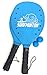 VIAHART Super Surfminton Premium Wooden Paddle Beach Tennis Game Kadima Smashball Set