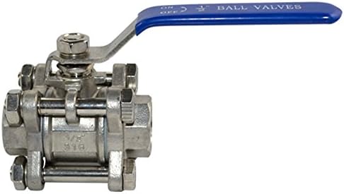 GDZJ 1/2" Threaded Full Port Ball Valve (3 Piece Type) Stainless Steel 316 NPT WOG1000 Hot(US Stock)