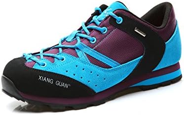 Fashion Durable Waterproof Hiking Shoes For Mens Walking Moonpurple