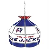 NHL Columbus Blue Jackets Stained Glass Tiffany Lamp - 16 dia.