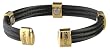 Sabona 36470 Trio Cable Black/Gold Magnetic Bracelet, Large