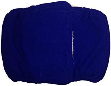 Pet Diapers World *Made in USA* Male Dog Diaper Blue Washable Dog Belly Band Male Wrap, S for Housebreaking, Male Marking and Incontinence