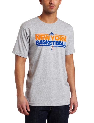 NBA New York Knicks Practice Short Sleeve Tee (Grey, Large)