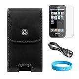 Professional Vertical Magnetic Leather Case with Optional Spring Belt Clip  ....