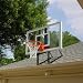Roof King Platinum: Garage Roof-Mount Basketball Hoop System with 60 Inch backboard, Durable Steel Universal Bracket and High-Quality Break-Away Rim Combo