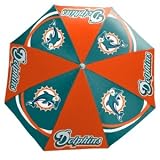 Miami Dolphins NFL Beach Umbrella (6 Ft Diameter)