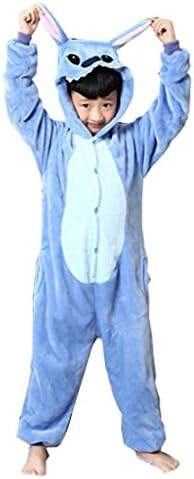 Ddwolf Kids Stitch Pajamas Halloween Costume(blue,4T)