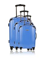 Travel One Set de 3 trolleys rígidos Matera (Azul)