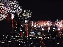 Dazzling Houston Light Show - Memorable 16"x20" Photographic Print by Carol M. Highsmith