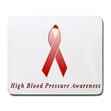 High Blood Pressure Awareness Ribbon Mouse Pad