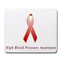 High Blood Pressure Awareness Ribbon Mouse Pad