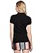 Dickies Girl Juniors Short Sleeve 2 Button Pique Polo,Black,Large