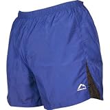 Mens More Mile Royal Blue with a black panel 5 inch baggy running shorts