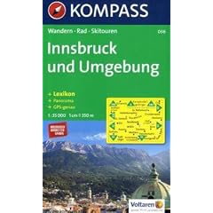 Innsbruck und Umgebung: Wander-, Rad- und Skitourenkarte. Mit Panorama, GPS-genau. 1:35.000