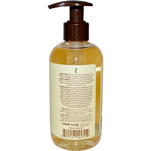 Little Twig All Natural Organic Unscented Hypoallergenic Baby Shampoo & Wash and Conditioning
