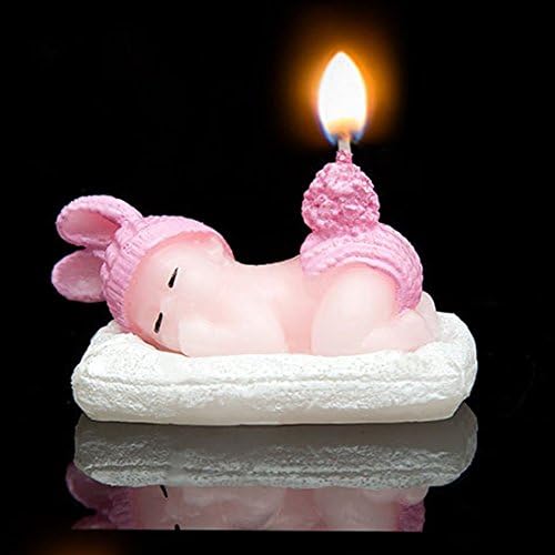 Child Baby-Boys/Baby-Girls Birthday Candles Angel Baby Birthday Cake Decoration Creative Birthday Candles Baby Angel Candles(Girl)
