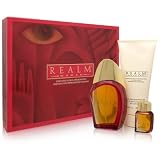 Realm by Erox for Women Special Values For Her Set Includes: 3.4 oz Eau de Toilette Spray + 6.8 oz Bath and Shower Gel + 0.25 oz Eau de Toilette Miniature