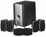 Athena 15373-4 Micra 6 Speaker System, Black/Chrome