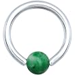 14 Gauge Amazonite Natural Stone BCR - 3/8"