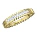 10K Yellow Gold 1/4 ct. Princess Cut Diamond Wedding Band
