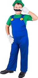 Child's Luigi Mario Brothers Costume (Preteen 14-16)