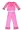 Just a Girl - Girls Long Sleeved Pant Set, Pink (Size 6X)